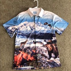Alaskan Landscape Party shirt/polo